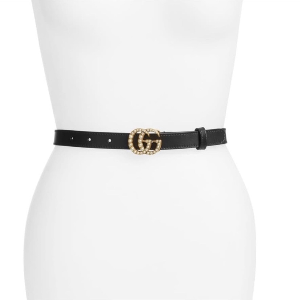Real Gucci Pearl GG Belt